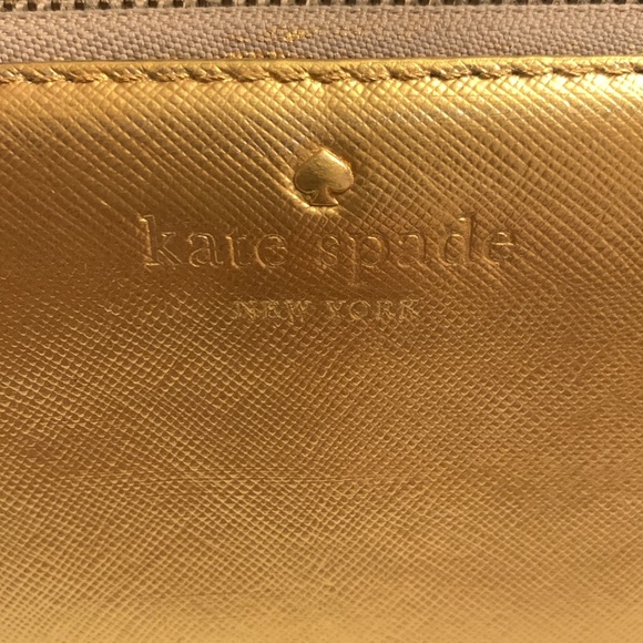 Kate Spade Gold Wallet - Picture 3 of 17